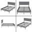 Base de lit tapissier moderne pleine grandeur avec rangement sous le lit et tête de lit de 14 po - sommier non requis-1509829500-1509829497