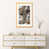 Toile avec cadre en bois beige sélectionné