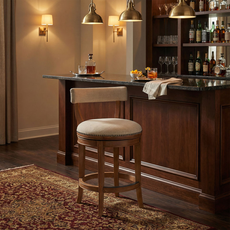 Tabouret pivotant à hauteur de comptoir Hanover, 26 po, ensemble de 2, Tabouret de comptoir (siège d'une hauteur de 26 p, 2