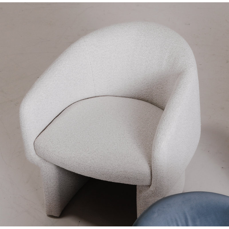 Jessie Accent Chair, Oyster Boucle