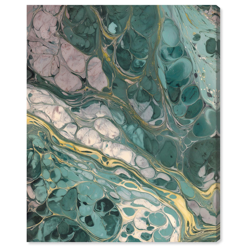 Décoration murale Marode World I Geode par Art Remedy, galerie tendue, 30 x 36, H 36 po x l 30 po, Toile tendue avec châssis
