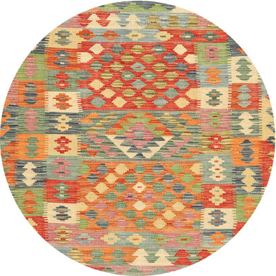 Tapis orange/vert mer contemporaine Sanatoga