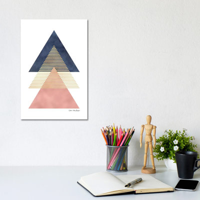 Triangles II by Seven Trees Design - Wrapped Canvas Print