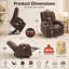 Fauteuil inclinable brun simple Power Lift