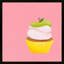 Apple Cupcake Print by Katy Montica-294740780-294740779