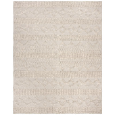 Natura Handwoven Wool/Cotton Beige Area Rug