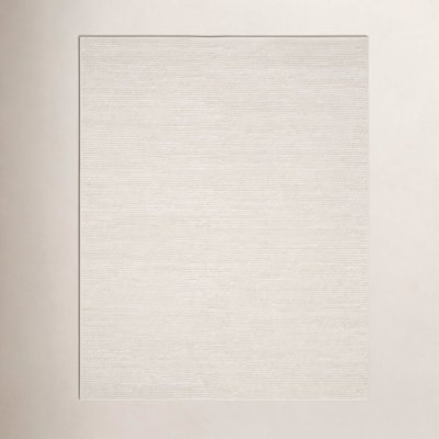 Elle Ivory Hand-Woven Wool Rug