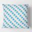 Coussin 3D imprimé moderne blanc et bleu VI - Mid-Century-1383073123