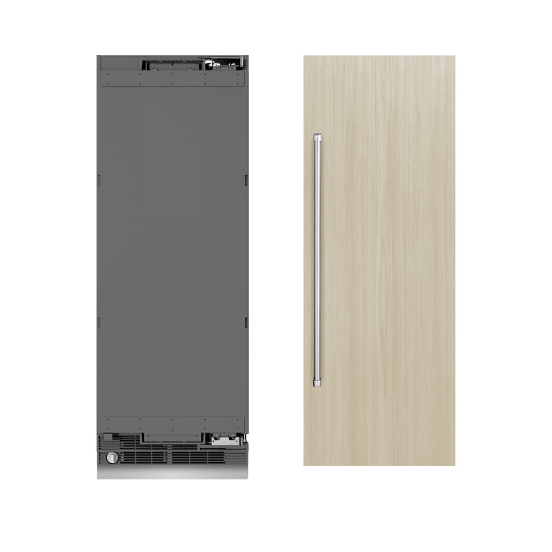 ZLINE 30 in. 16.7 cu. ft. Panel Ready Column Refrigerator with Graphite Gray Interior