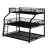 Three-In-One Metal Triple Bunk Bed, Twin XL Over Full XL Over Queen Size Bunk Bed With 2 Ladders