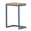 Élégante table d'appoint en bois avec base en fer, alliant stabilité et style pour votre espace de vie.-2000905530