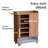 6-Tier Shoe Cabinet With Led Light