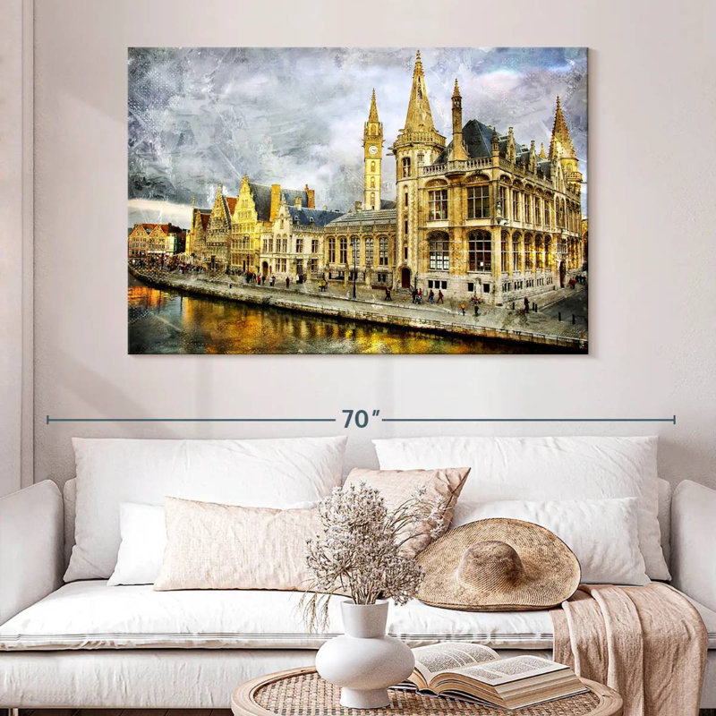 Ghent Landmark, H 34 po x l 51 po