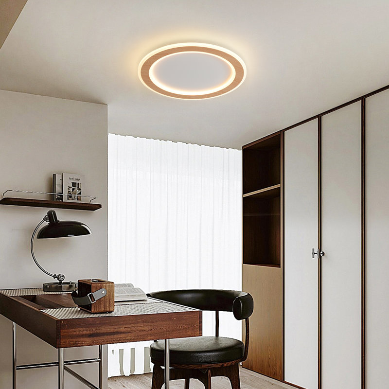 LED Flush Mount, 5cm H x 30cm W x 30cm D