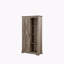 Armoire de rangement en bois avec porte de grange et tablettes ouvertes-2107993521