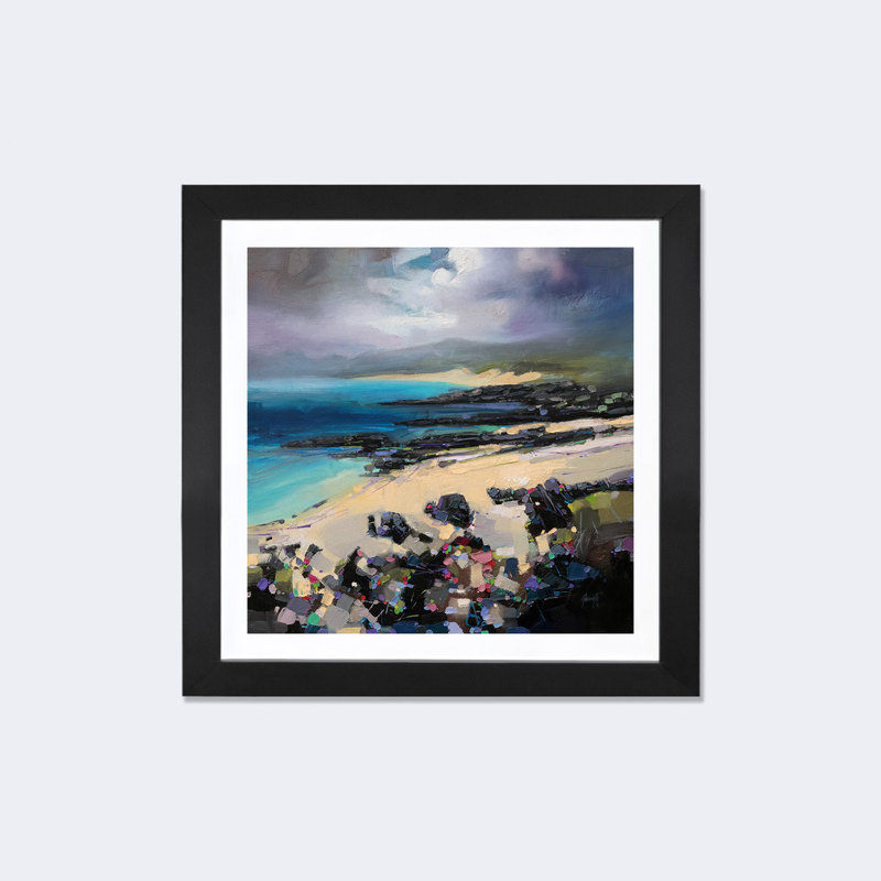 « coulours of harris », reproduction, Papier encadré noir, H 24 po x l 24 po x p 1 po