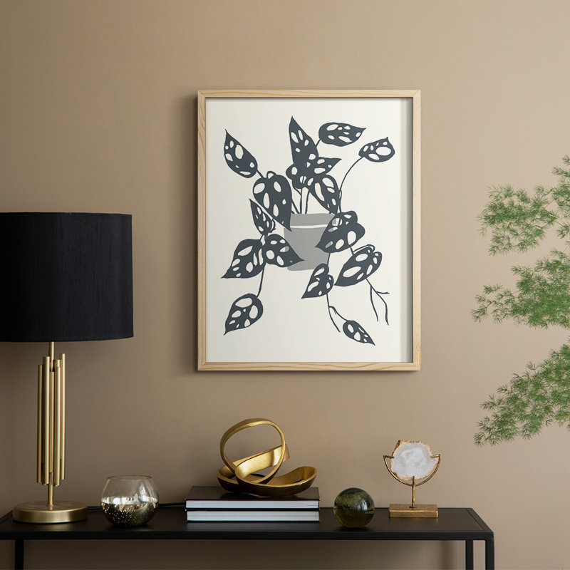 «Growing Leaves IV», reproduction encadrée - bois massif, Naturel, H 11 po x l 9 po