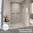 44-48 In. W X 72 In. H Semi-Frameless Bypass Shower Door With Tempered Glass, Adjustable Width For Custom Fit, Reversible Design, Shower Door-123698867