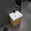 Meuble-lavabo simple 23,6 po avec plateau en céramique Verenise