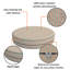 Decorative Indoor Outdoor Waterproof Round Cushion Cover, Patio UV Resistant Seat Cushion Cover-747997707