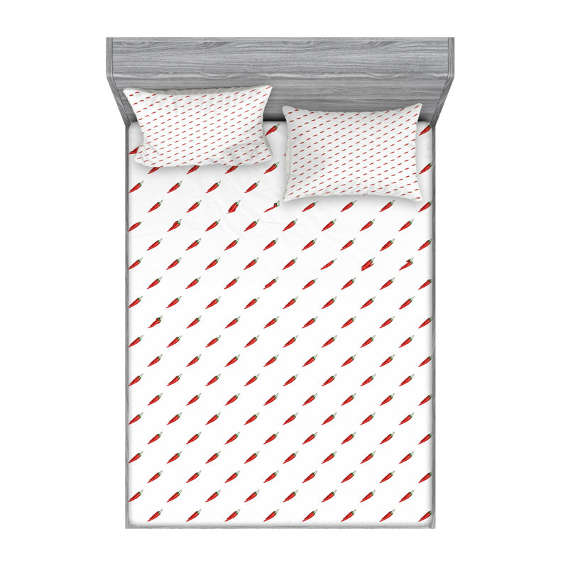 Microfiber Sheet Set, Queen Sheet Set with Fitted Sheet