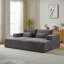 Méridienne surdimensionnée de 87 po, sans assemblage requis, causeuse en peluche avec canapé-lit inclinable, fauteuil-lit moderne moelleux pour la chambre à coucher du salon intérieur-1381105800