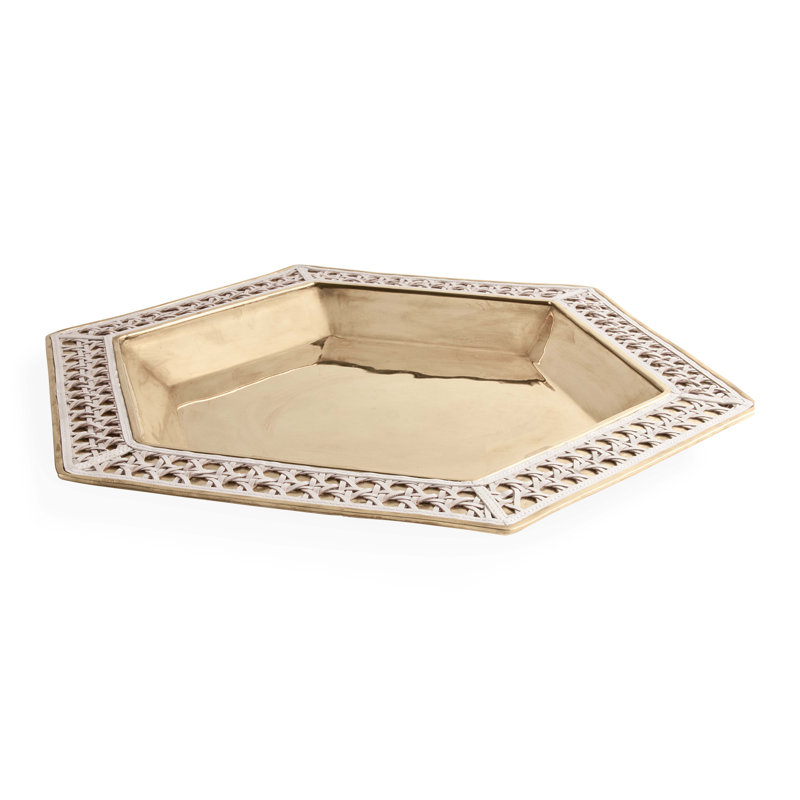Basketweave Serving Tray