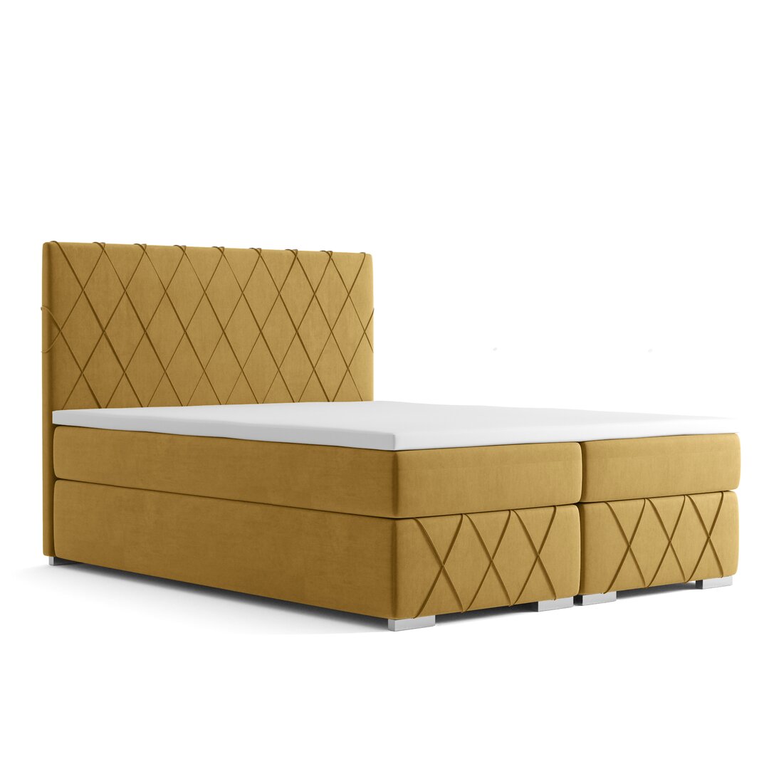 Boxspringbett Reanna mit Topper und Bettkasten