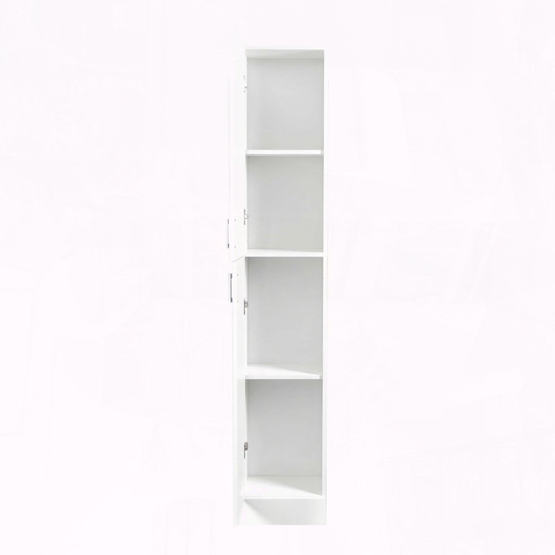 Armoire autoportante avec tablettes réglables, Blanc