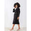 Peignoir mi-mollet en coton avec poches-74493681-74493690