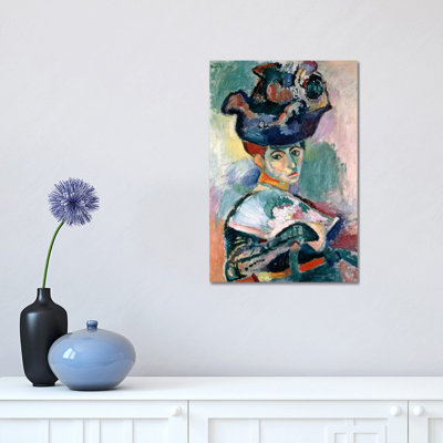 Woman In A Hat (1905) by Henri Matisse - Wrapped Canvas Painting