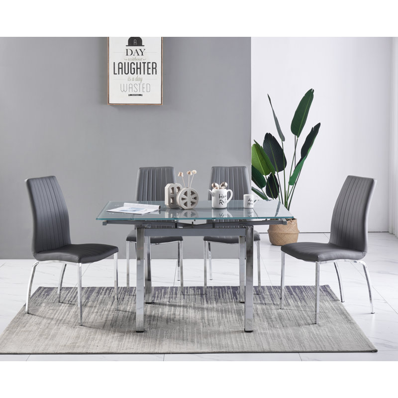 Hearne Dining Set, Grey , Grey 