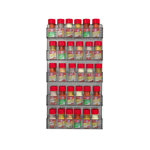 Spice Rack Organizer - Space-Saving Wall-Mount 5-Tier Wire Shelves for Pantry or Cabinets - Kitchen Organization and Storage