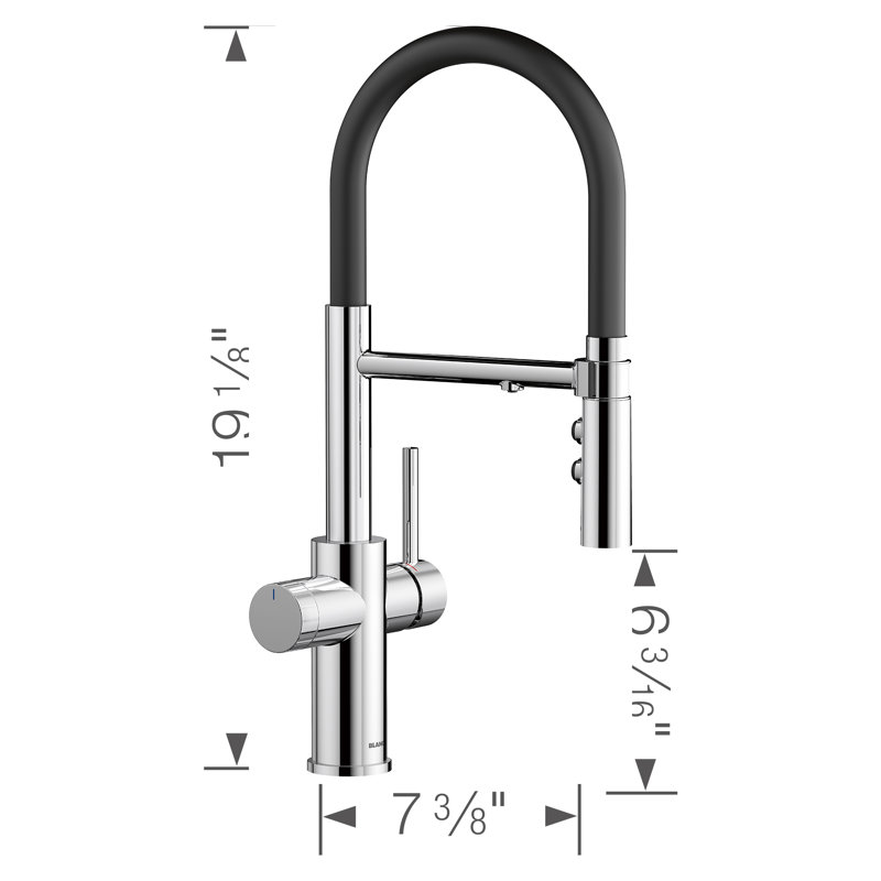 Robinet de cuisine Catris Flexo, Chrome chrome