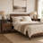  Mid-Century Modern Nightstand with Open Shelf and Charging Station-1481144129