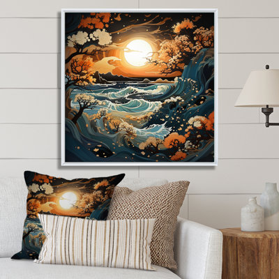 Sunset Radiant Coastal Retreat II - Landscapes Canvas Wall Art