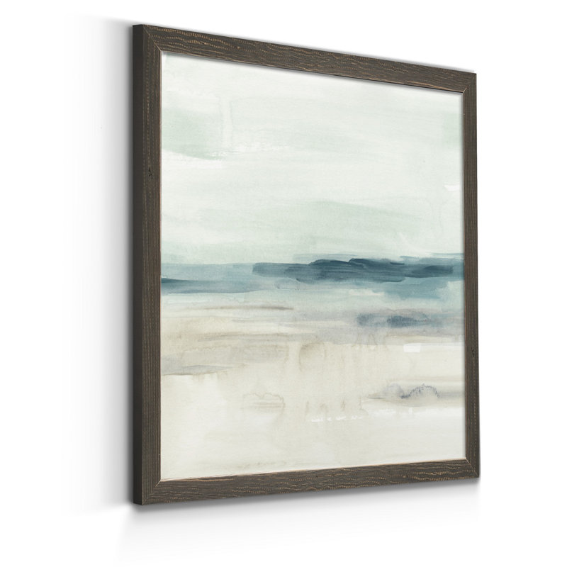Blue Sands II, reproduction d’art sur toile encadrée, H 17 po x l 17 po x P 1,5 po, gris