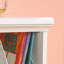 Bookcase/Footboard, White Finish