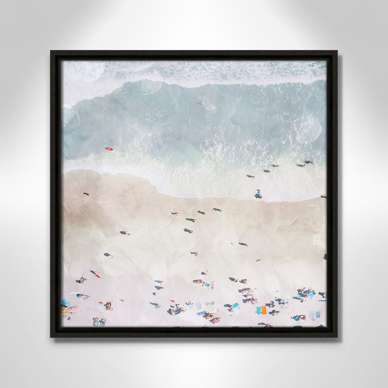 «Beaching Out I» par Milli Villa, Espresso, H 17,5 po x l 17,5 po