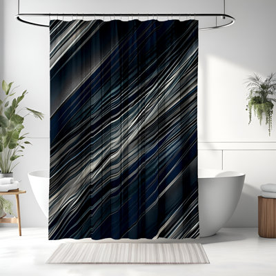 Yalin Abstract Shower Curtain