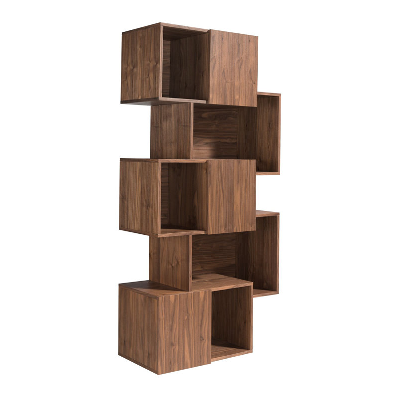 85cm H x 40cm W Solid Wood Etagere Bookcase