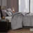 7 PCS Queen Comforter Set Grey-128367437