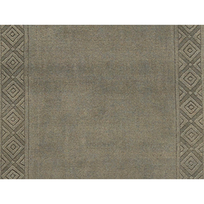 Hand Knotted Wool Area Rug in Light Blue