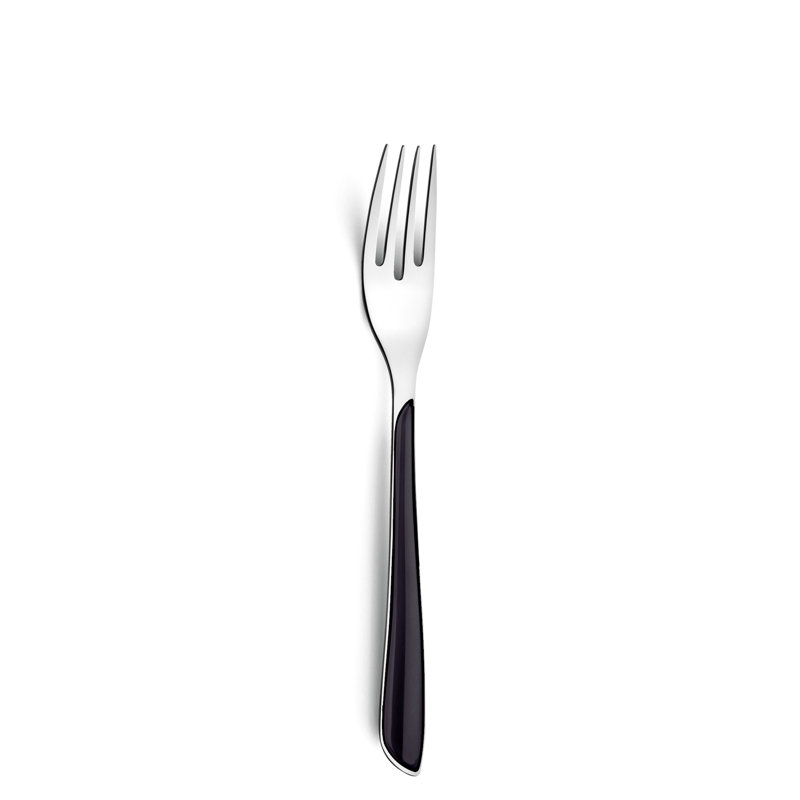 Amefa ECLAT 18/0 Stainless Steel Cutlery Set 24 Piece for 6 People, Glossy Black