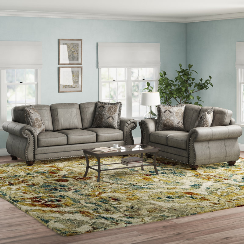 Macalla 2 Pieces Living Room Set, Goliath Mica