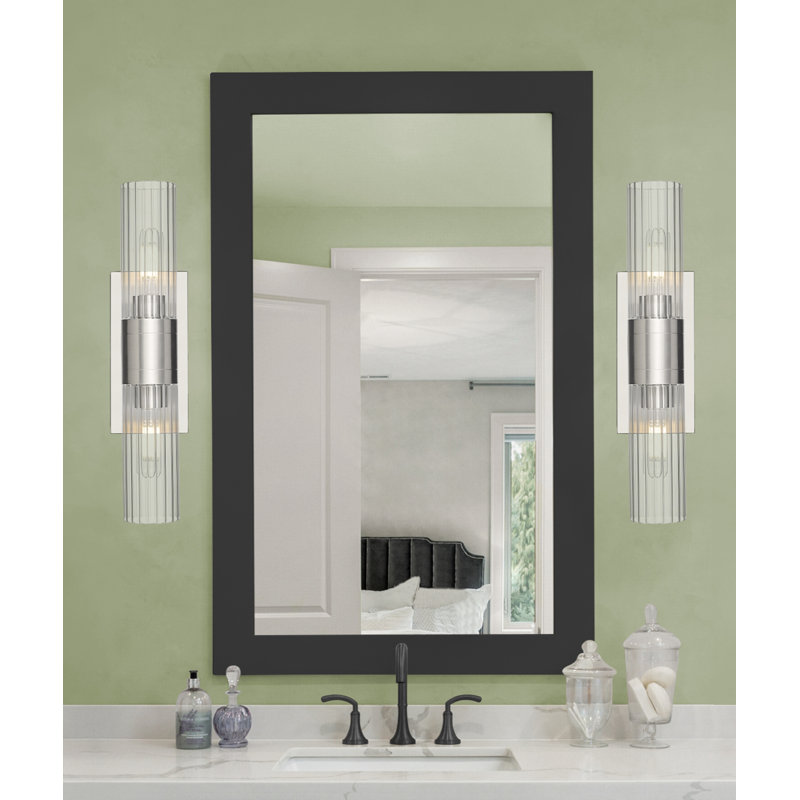 Maebell 2 - Light Dimmable Vanity Light, Clear, Satin Nickel