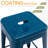 Almodovar 24" 24 Inch Metal Bar Stools, Backless Counter Height Barstools, Stackable Stools with Square-18608718
