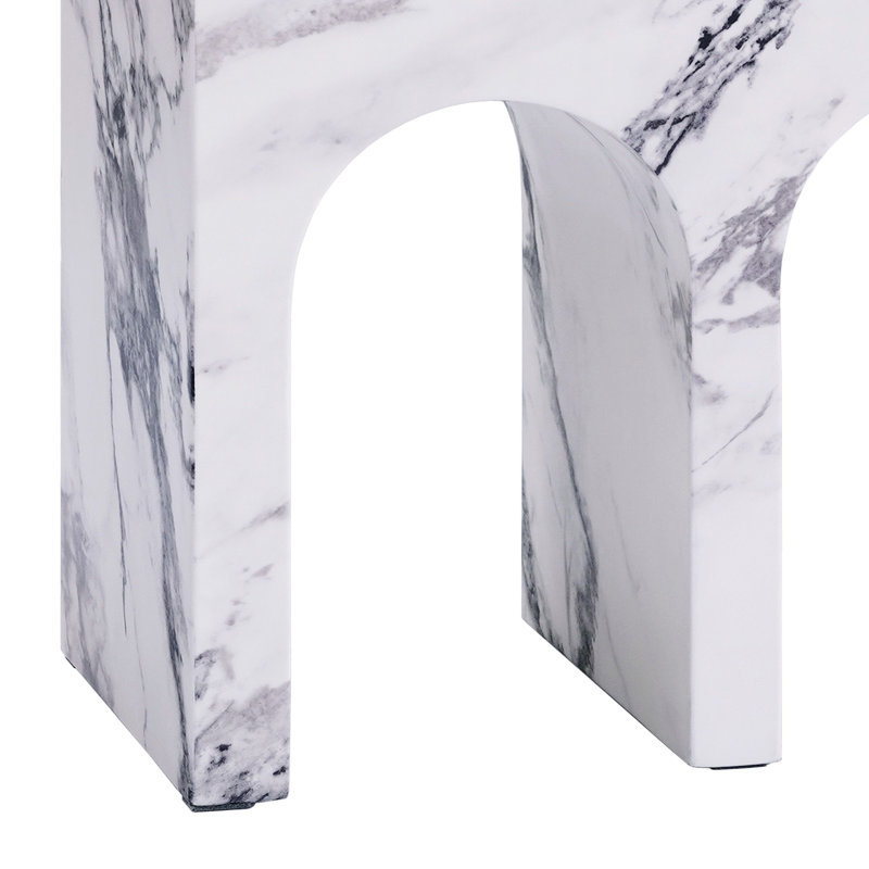 End Table, Engineered Stone Finish