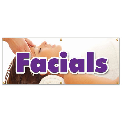 Signe de la bannière du visage Spa Beauty Shop Massage Manucure Pédicure