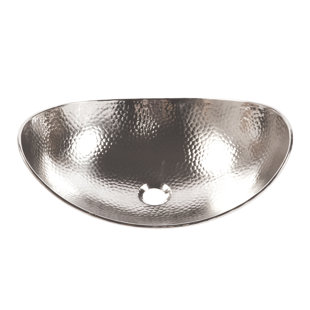 Confucius 19" Vessel Bathroom Sink in Nickel